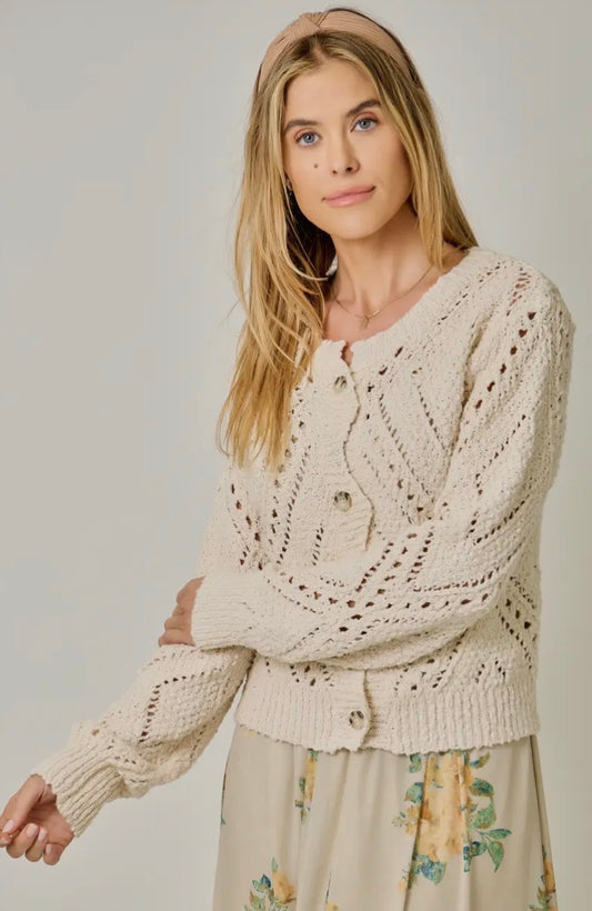 Crochet Knit Cardigan