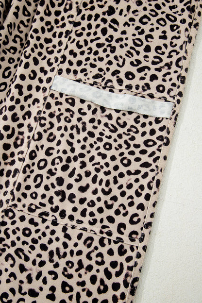 Leopard Knit Pants
