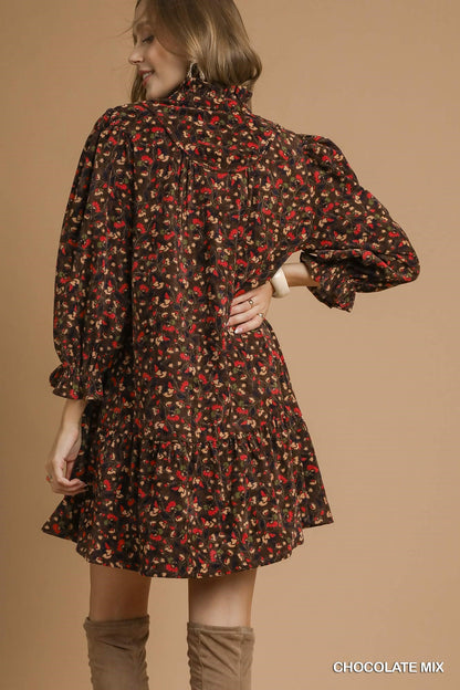 Feeling Thankful Corduroy Dress