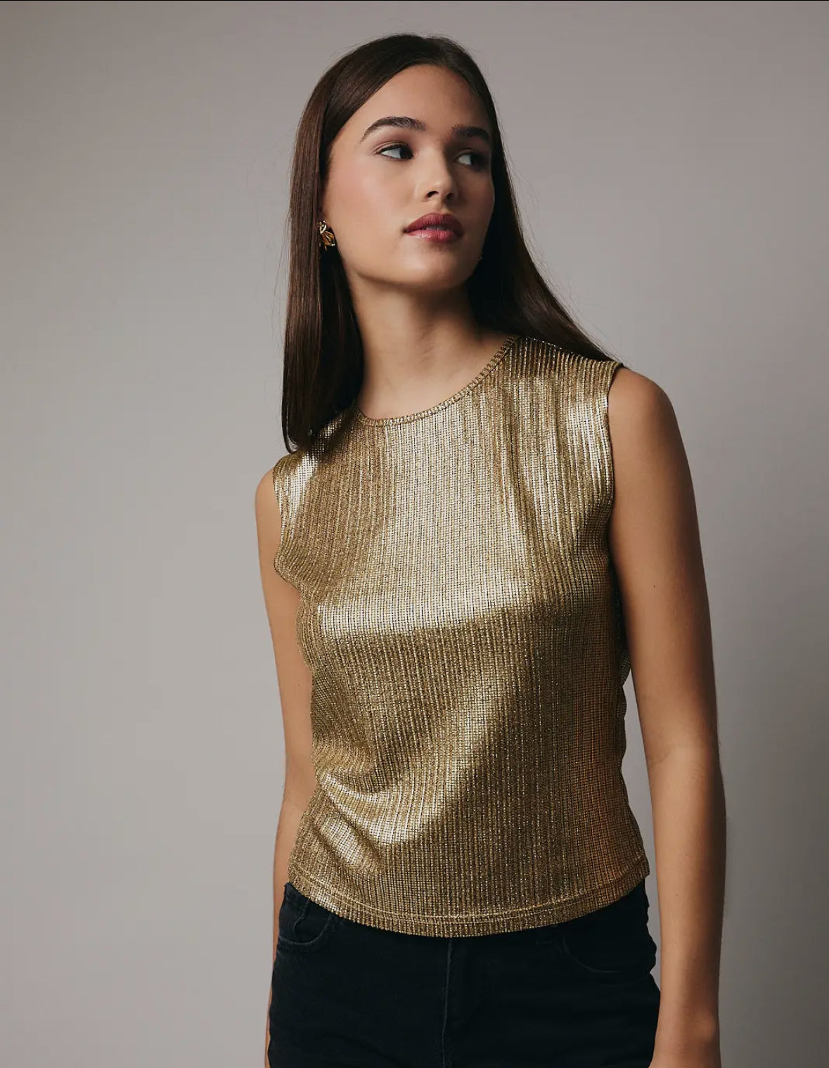 Holiday Shimmer Knit Tank