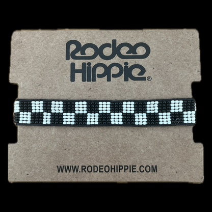 Black Checkered Bracelet