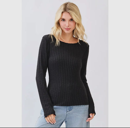 Lettuce Hem Layering Top