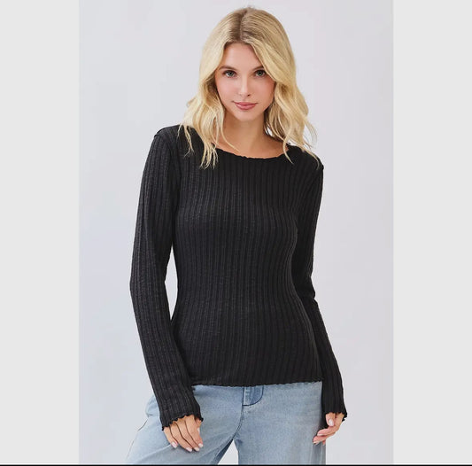 Lettuce Hem Layering Top