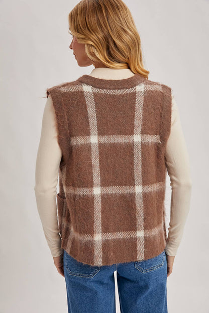 Fall In Love Fuzzy Knit Vest