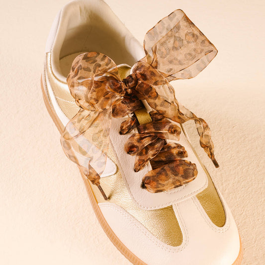 Step It Up Shoelaces-Sheer Cheetah
