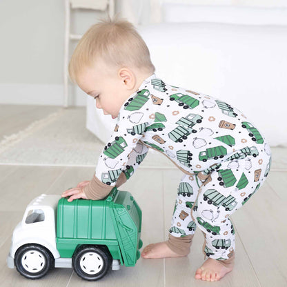 Clean Up Crew Bamboo Zip Romper