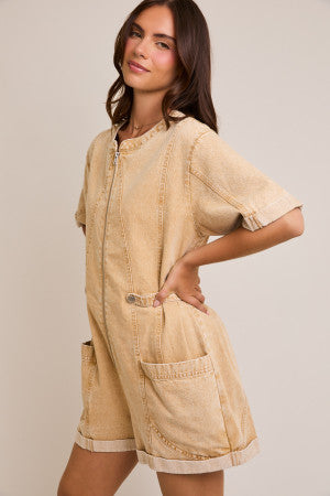Utility Zip Up Shortall