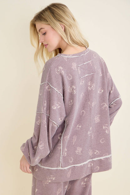 Western Graphic Comfy Sweatshirt