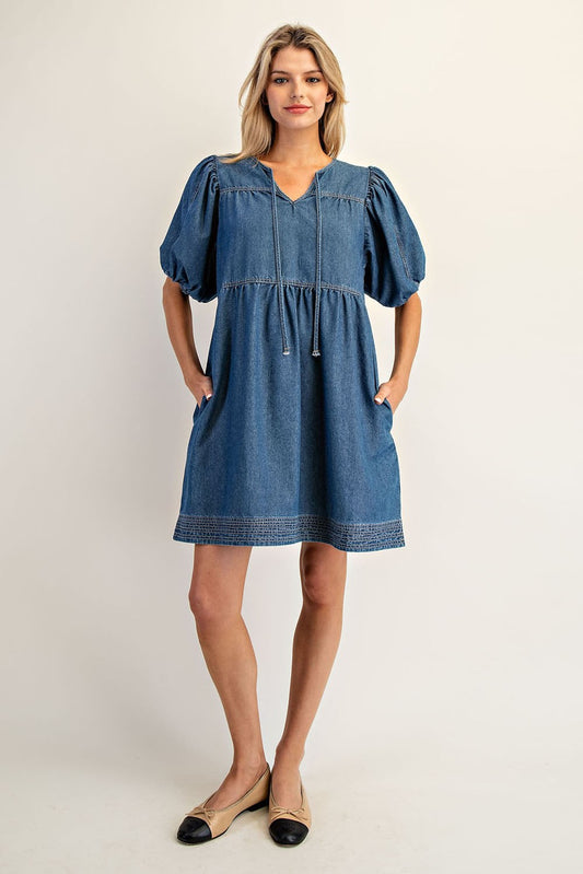 Fall Is Calling Denim Mini