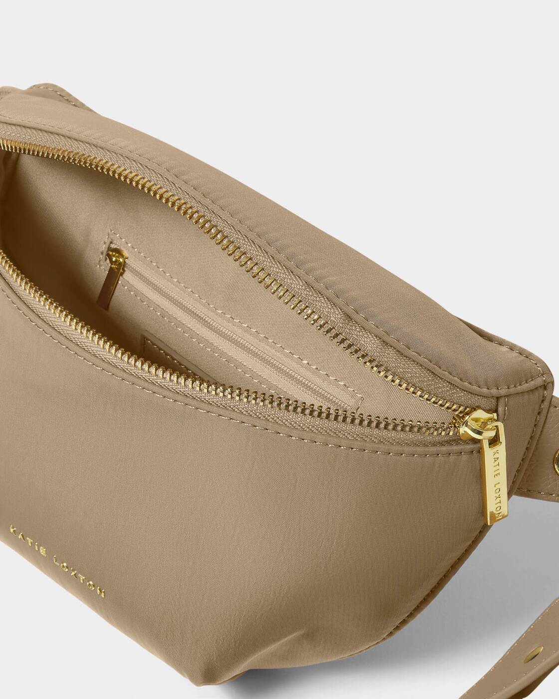 Nylon Luxe Belt Bag - Taupe
