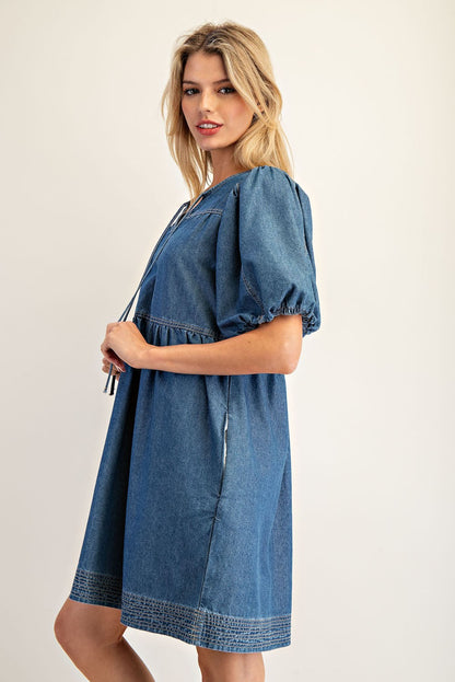 Fall Is Calling Denim Mini