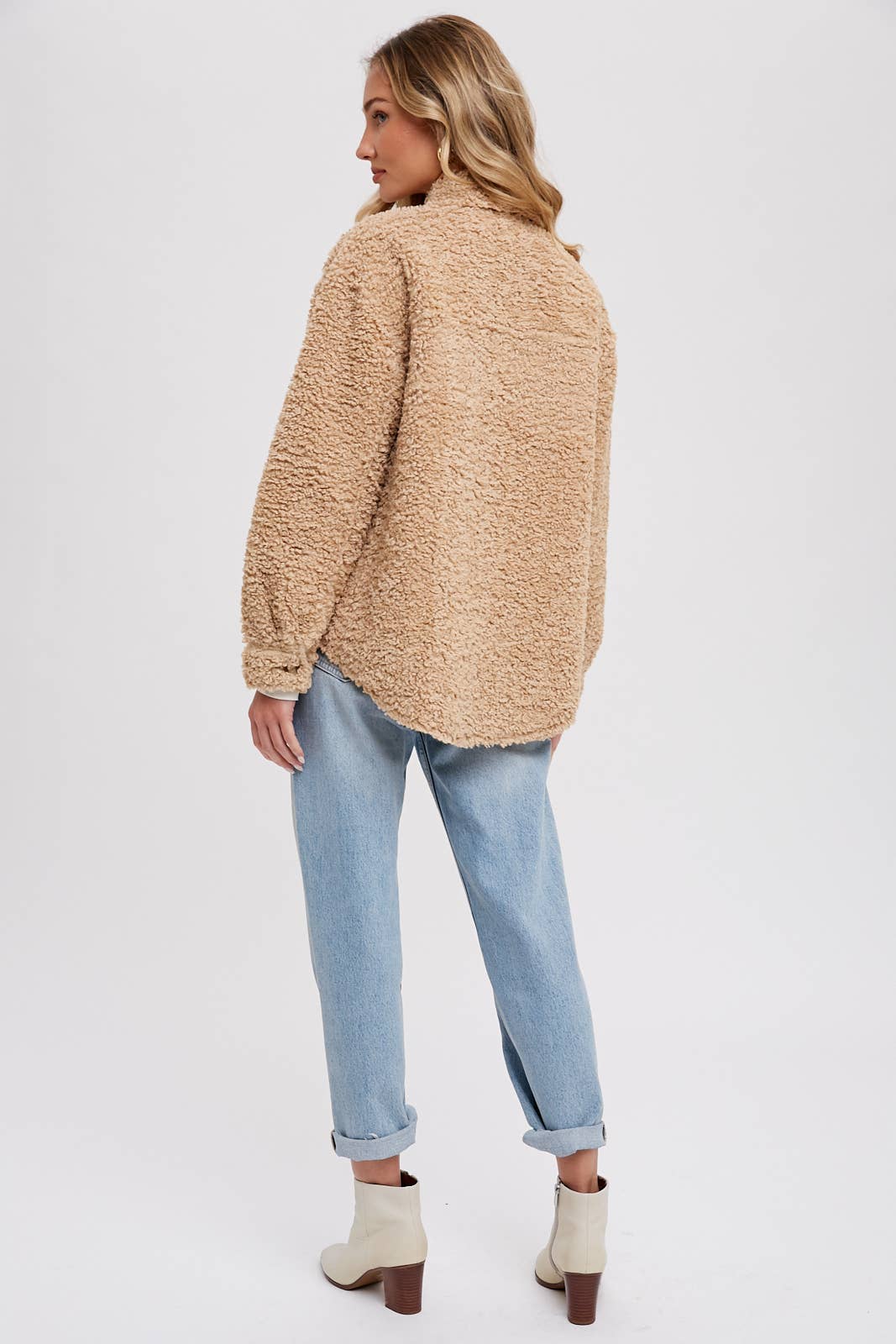 Boucle Woven Jacket / Latte