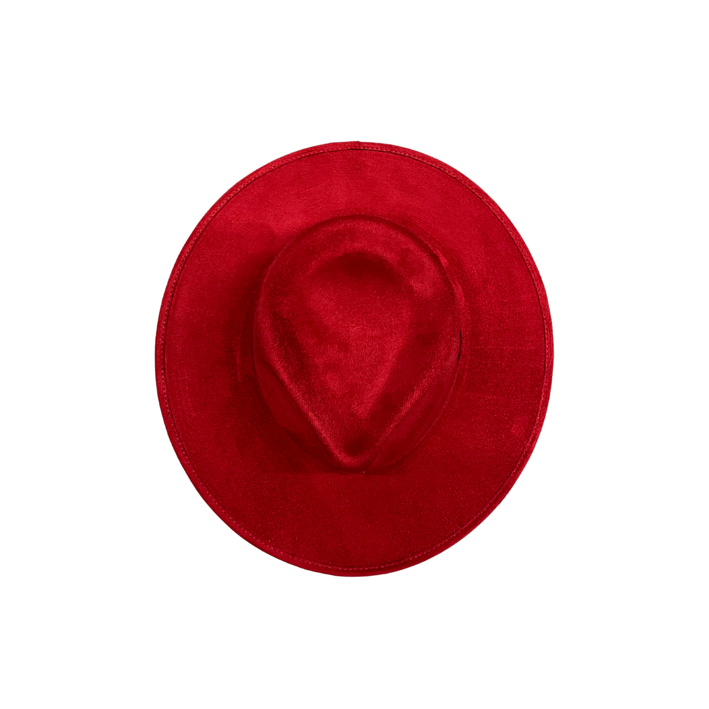 Vegan Suede Tear Drop Hat: Baby Pink