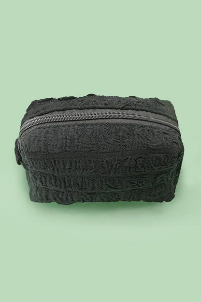 Bubble Puffer Cosmetic Bag | Black