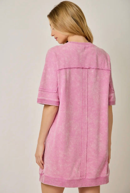 Washed Terry Dress