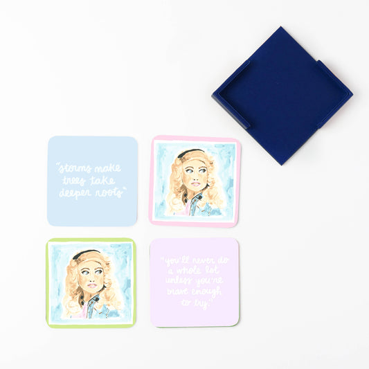 We Love Dolly Coasters Set of 4