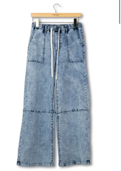 Acid Wash Utility Pant