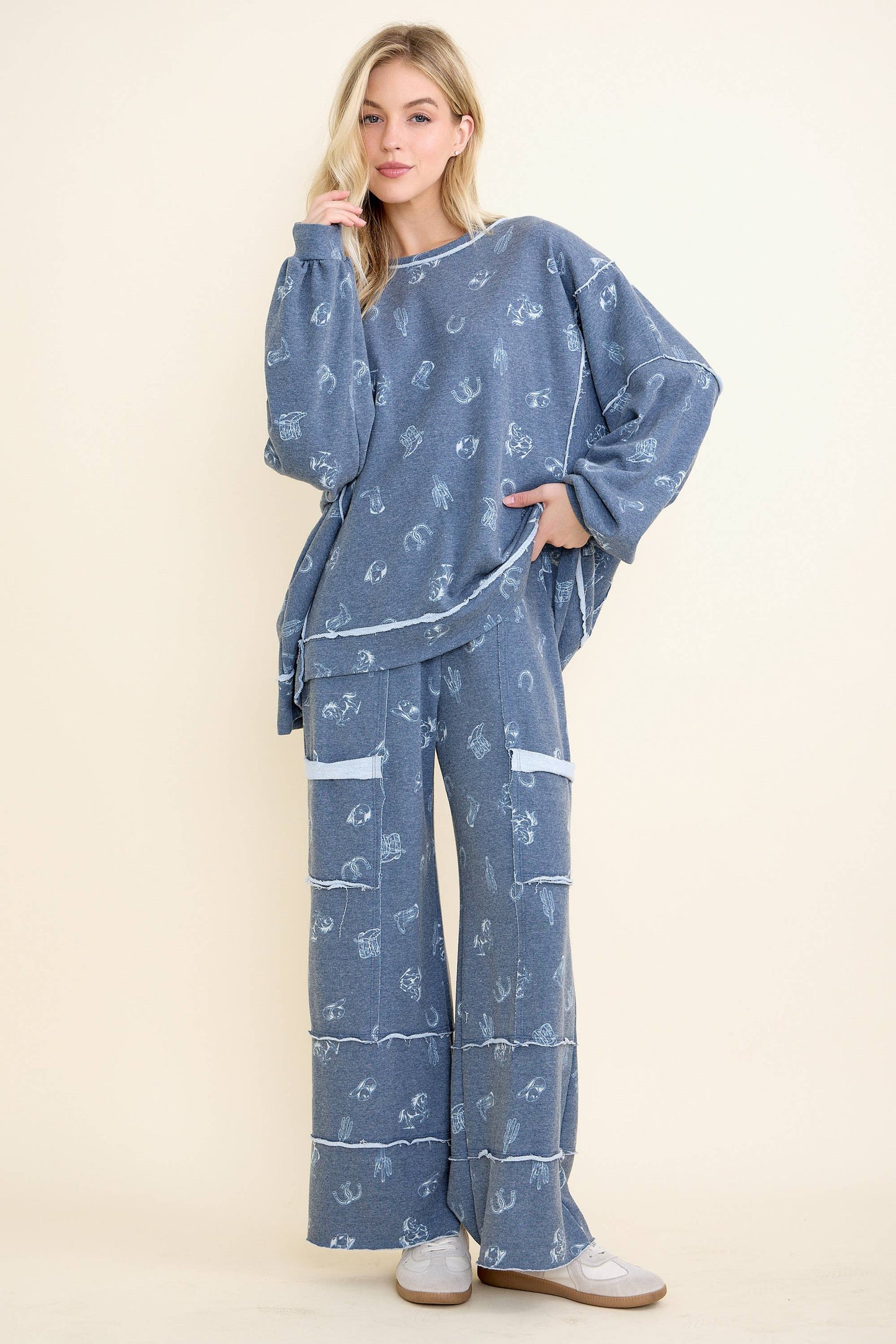 Western Graphic Comfy Pants