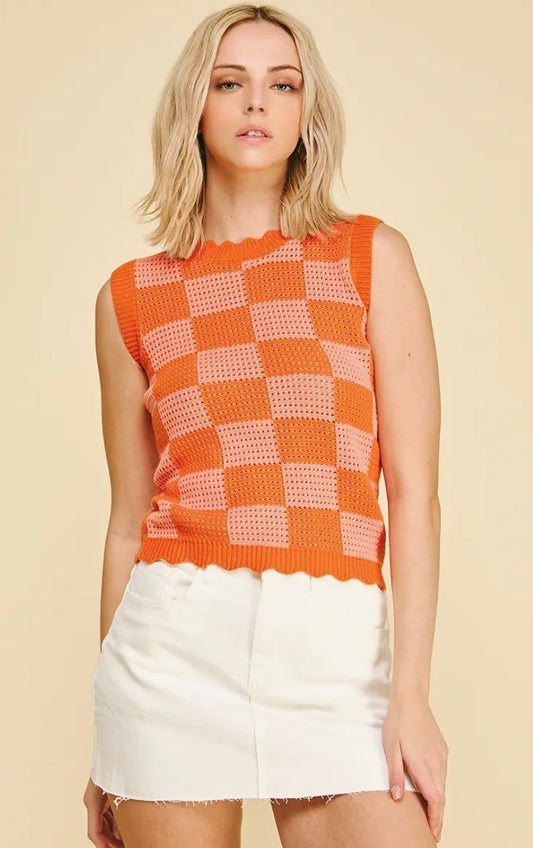 Cutie Colorblock Knit Tank
