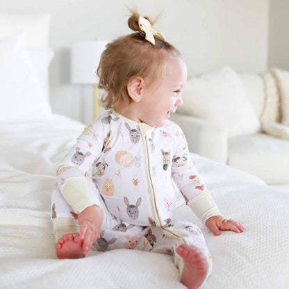 Barnyard Buddies Bamboo Zip Romper