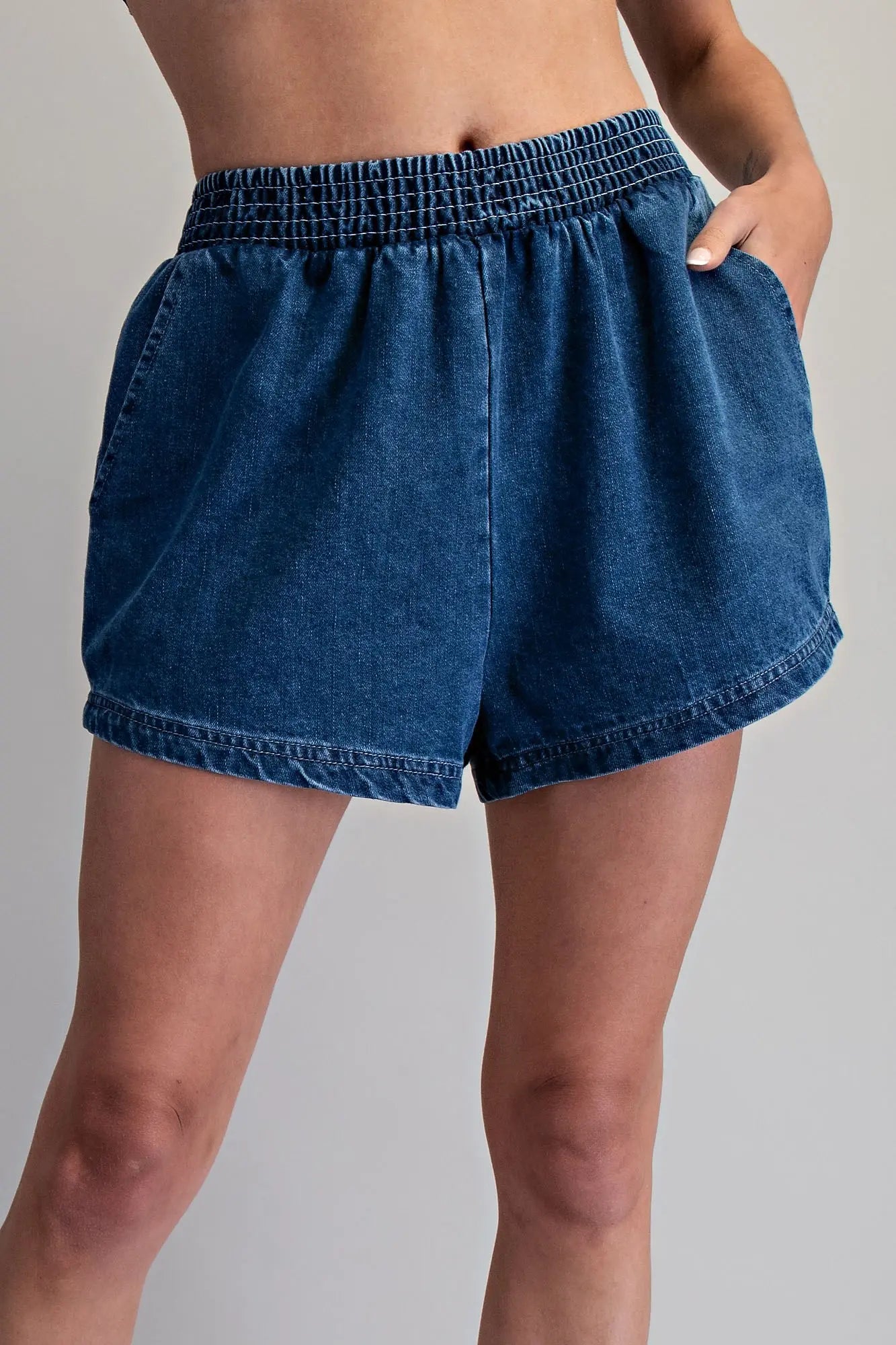 Dark Denim Shorts