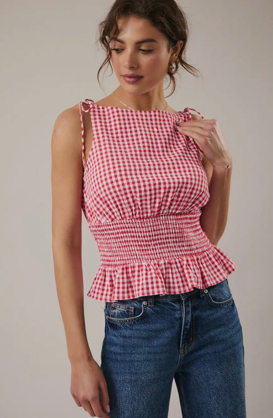 Let’s Picnic Gingham Top