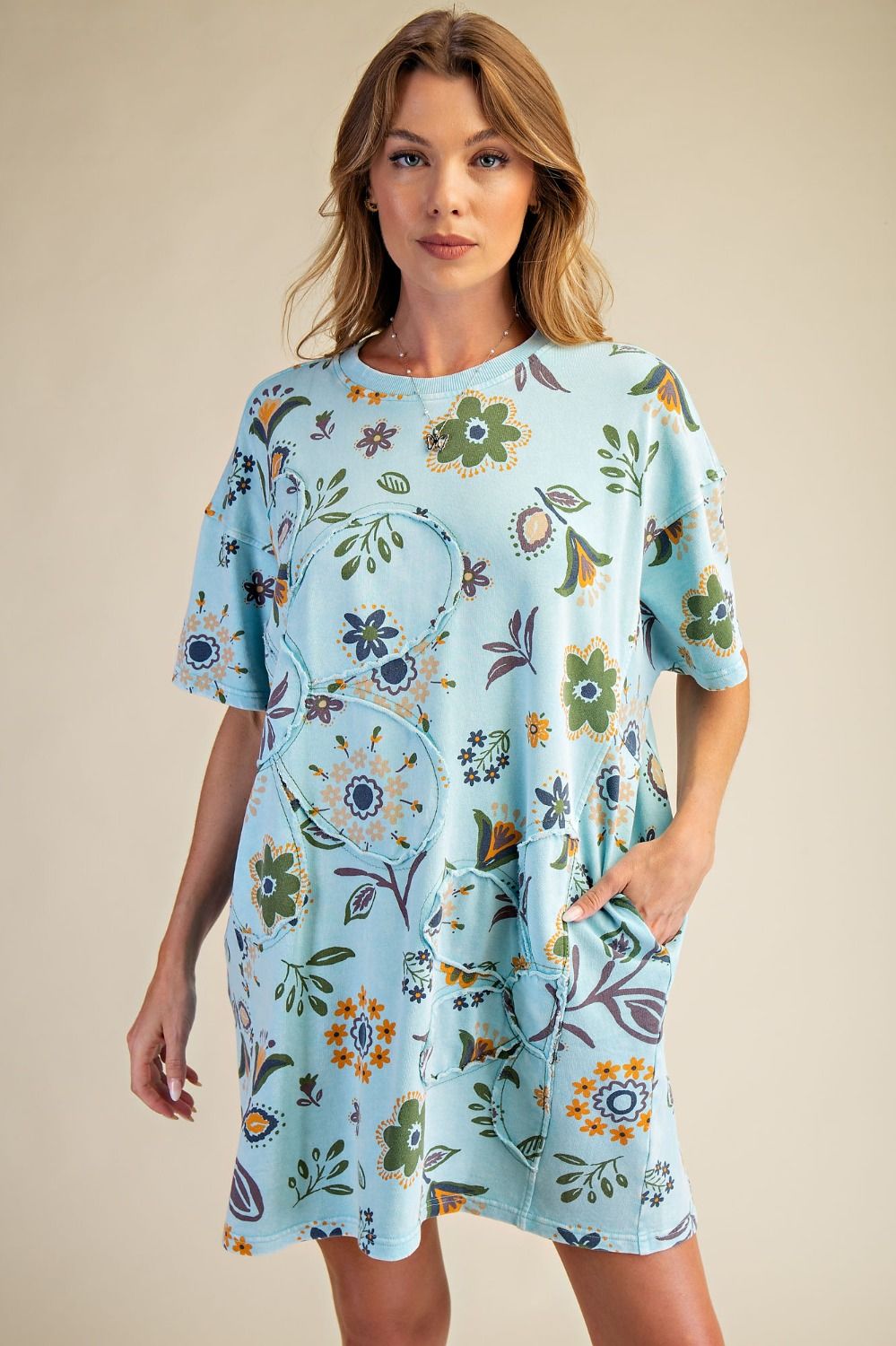 Pretty Little Daisy Short Sleeve Terry Dress