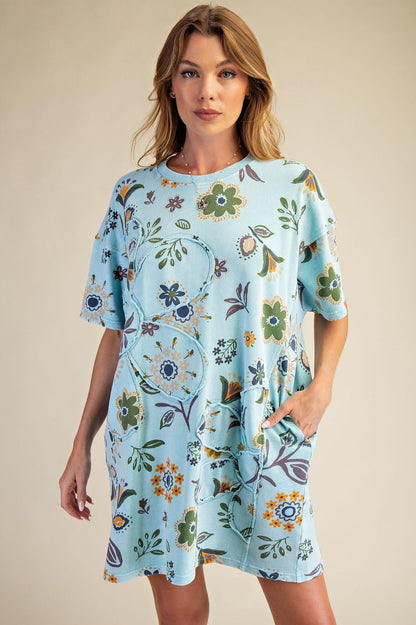 Pretty Little Daisy Short Sleeve Terry Dress