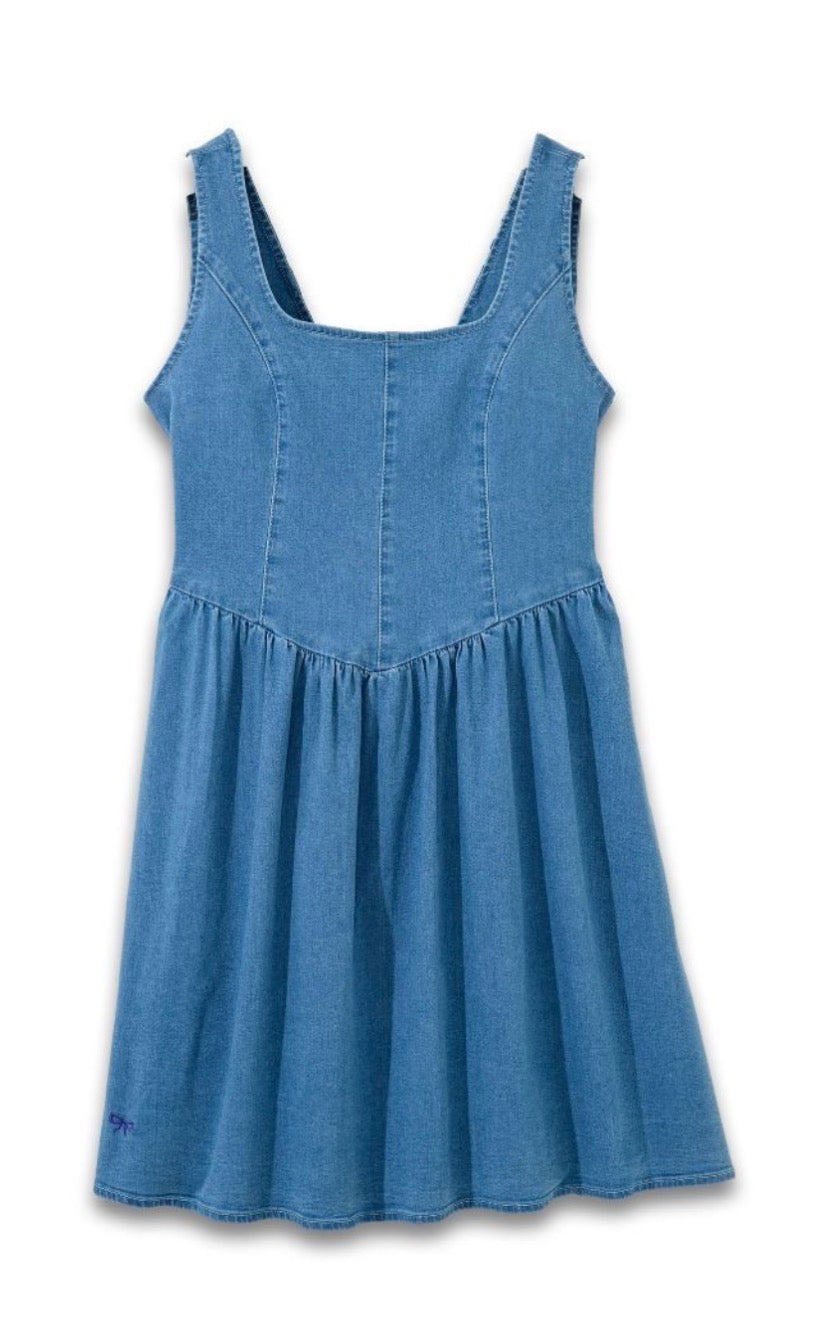 Bow Denim Dress