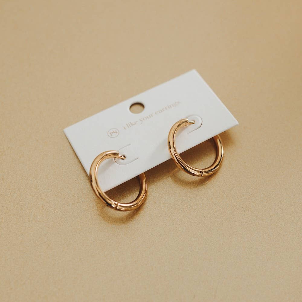 Sweetheart Hoop Earrings - WATERPROOF