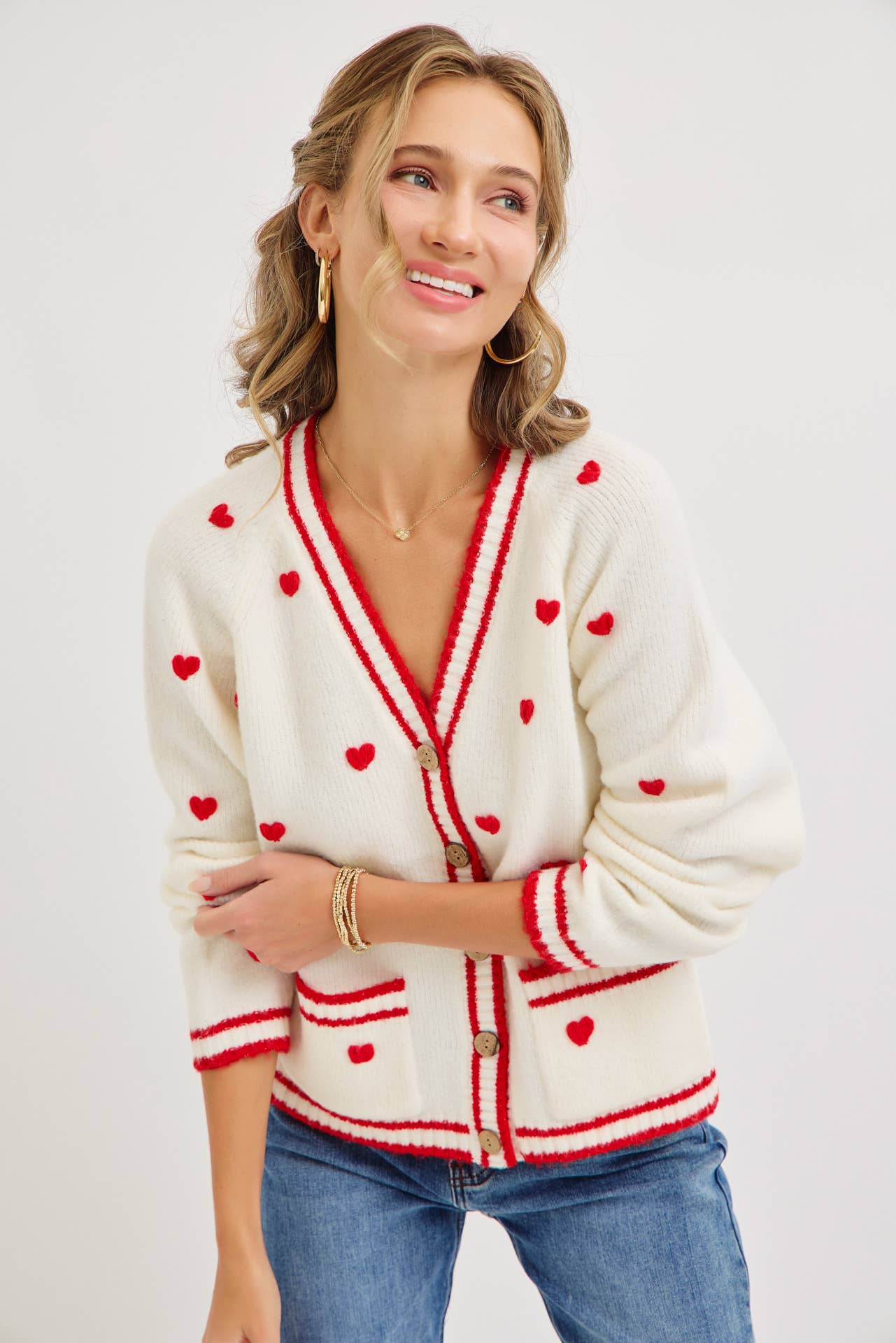 Sweet Valentine Heart Cardigan