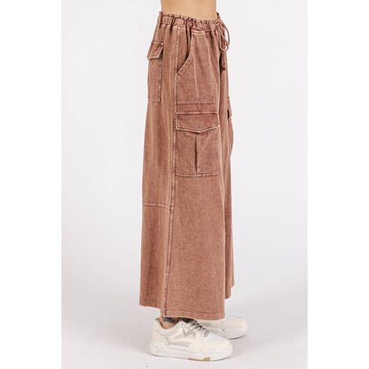 French Terry Knit Cargo Pants