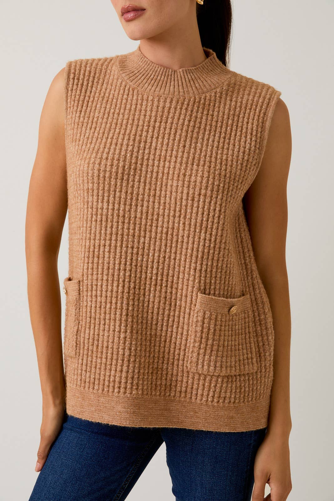 Stay Elevated Mock Neck Vest