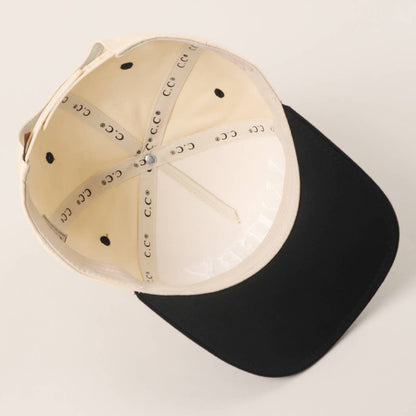 WIFEY Two-Tone Canvas Trucker Hat with Bay Leaf