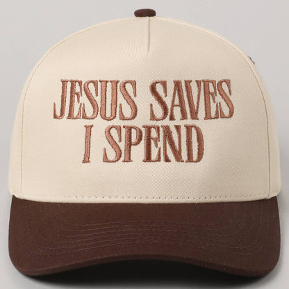 JESUS SAVES I SPEND Trucker Hat