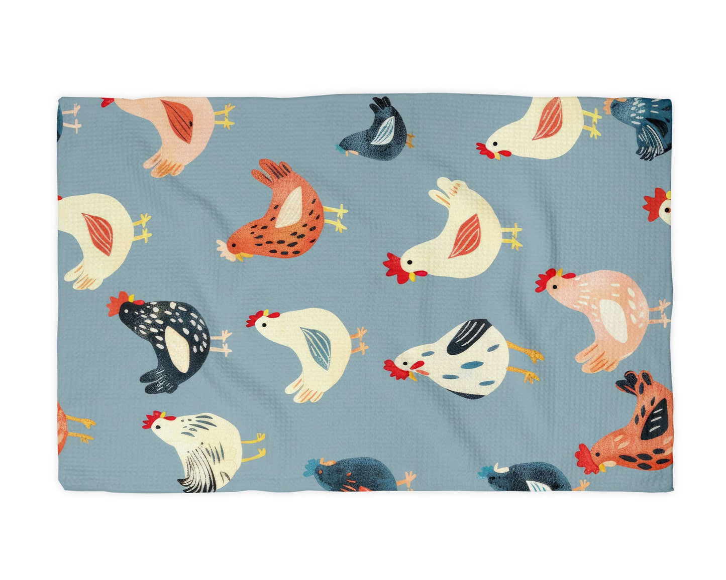 Rustic Chickens Kitchen Towel