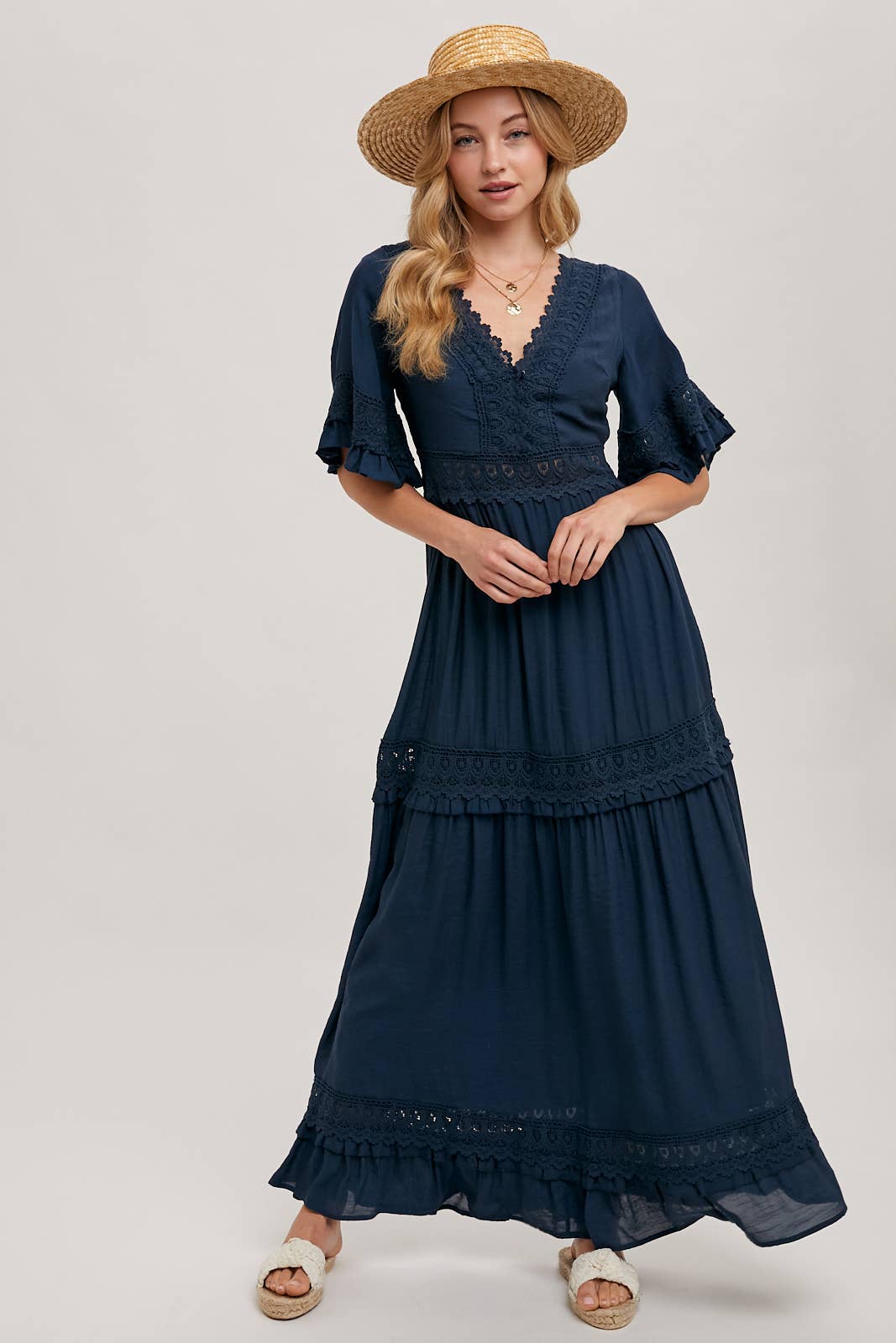 Olive Dreams Lace Maxi