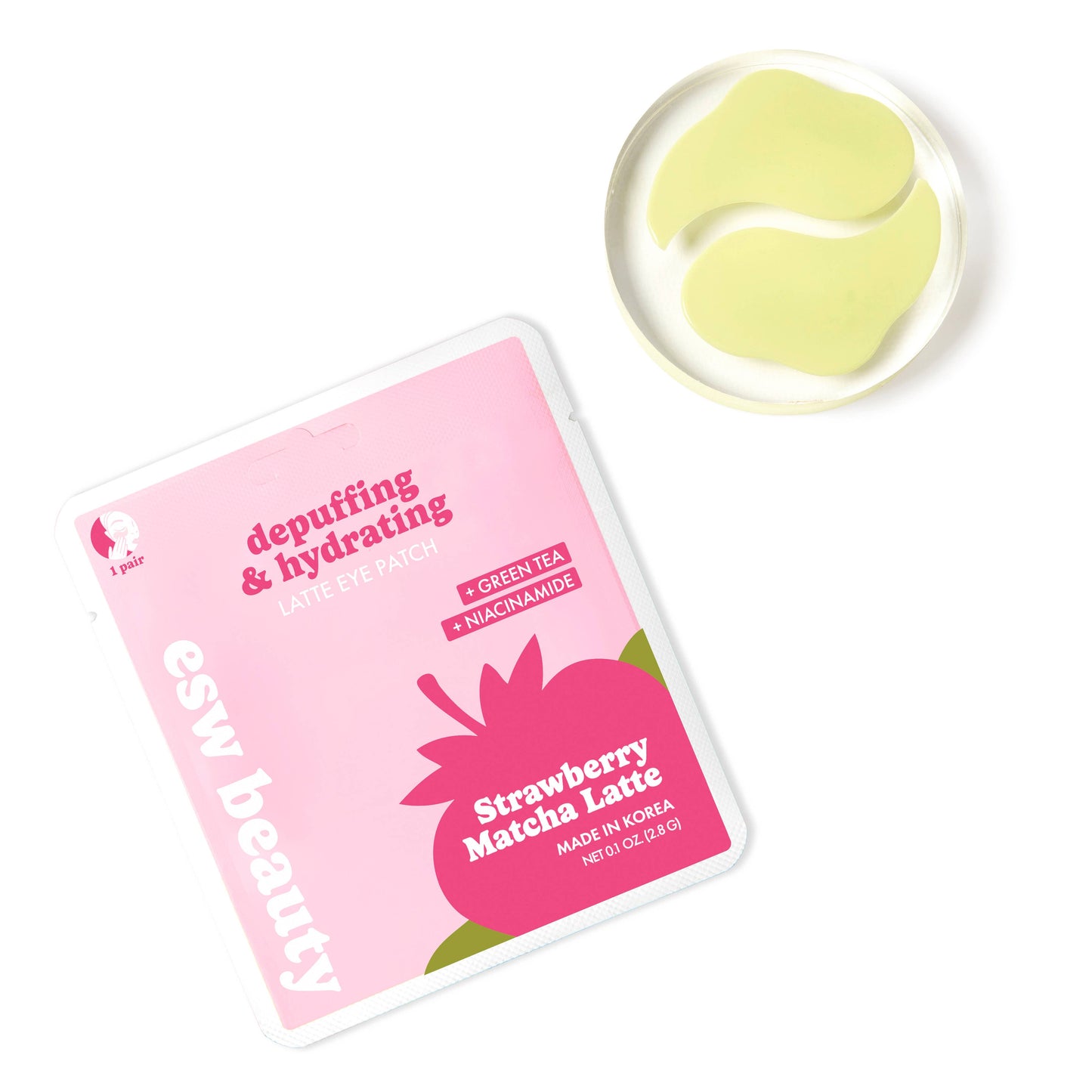 Strawberry Matcha Latte Eye Patches