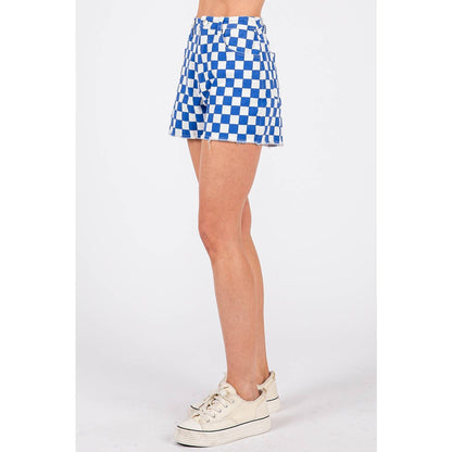 Game Day Checkered Shorts