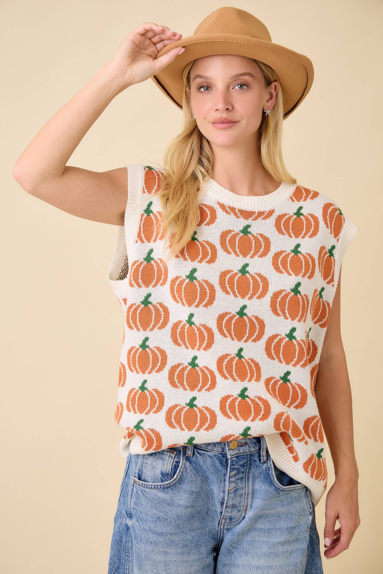Pumpkin Sweater Knit Top FINAL SALE