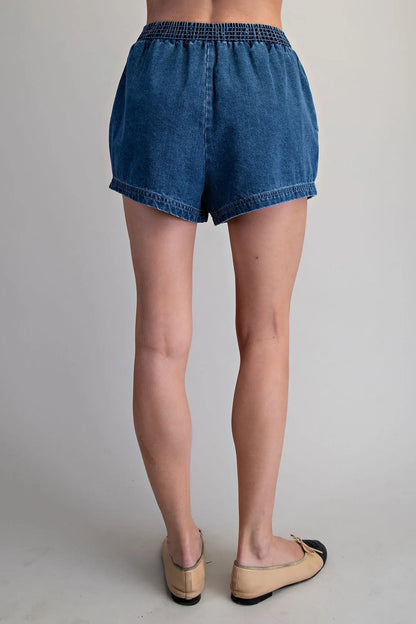 Dark Denim Shorts