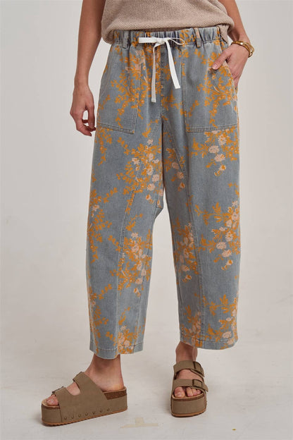 Fall Florals Relaxed Denim
