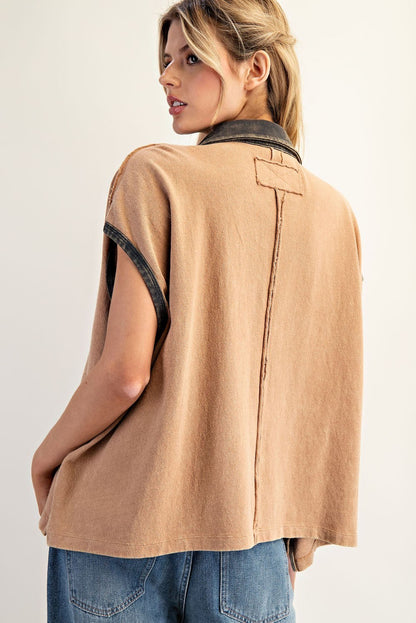 Coco Contrast Boxy Top
