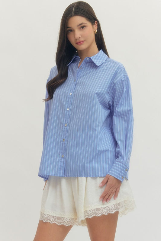 Americana Blue Button Up