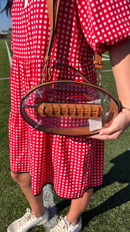 Game Day Football Clear Bag