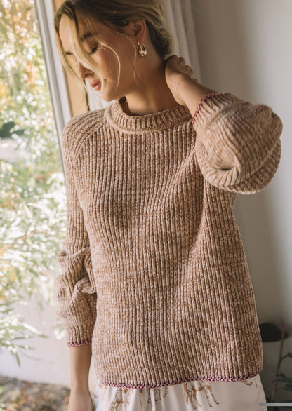 Caramel Dreams Chunky Sweater