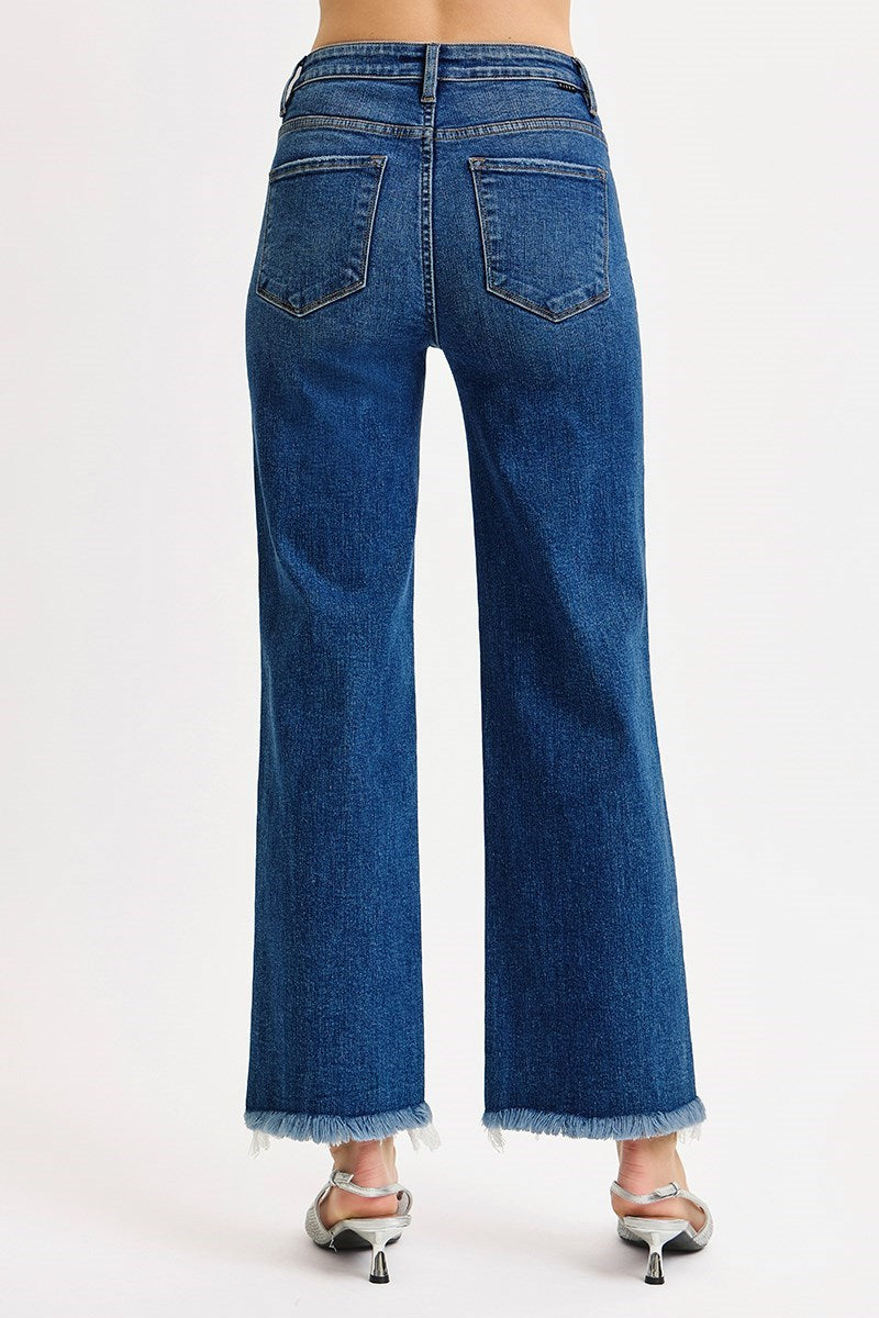 Classic Ankle Straight Dark Denim