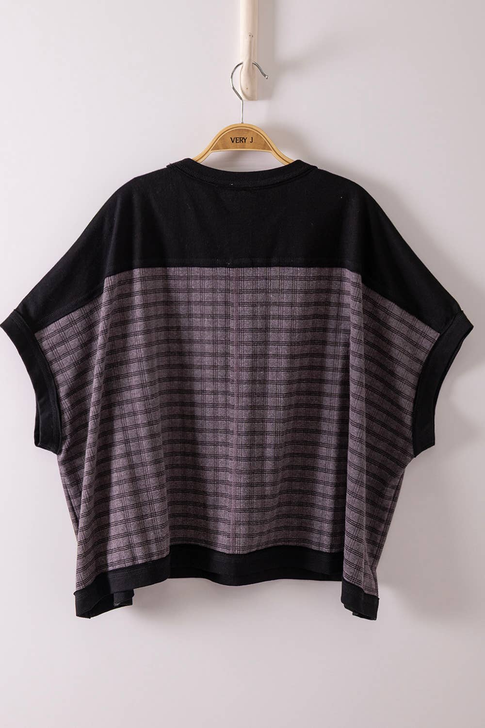 Dolman Sleeve Textured Knit Top- Plus
