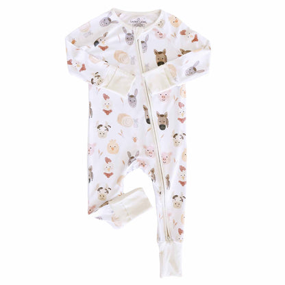 Barnyard Buddies Bamboo Zip Romper