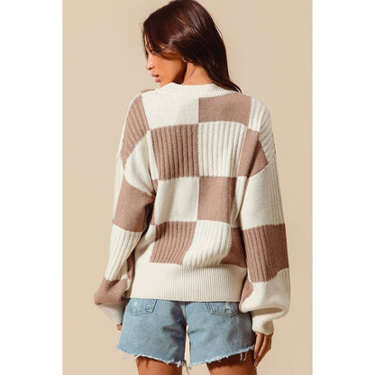 Cozy Checkered Cardi